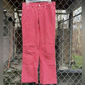 Red And White Striped Jeans